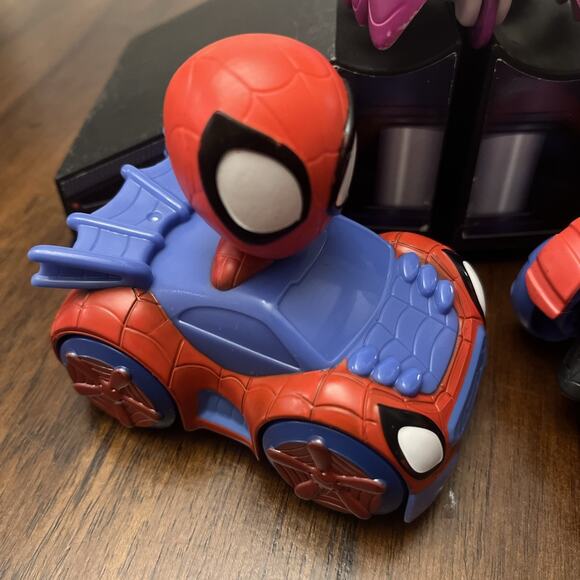 Marvel Spidey and His Amazing Friends 3 Figure Squad Racers Set Motion Kidcore - Picture 2 of 9